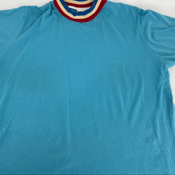 Big Bud Press Knitted Mock Neck Tee in Bicentennial Blue Women's Size 4XL - Picture 6 of 10